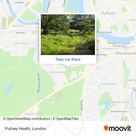 Putney Heath map