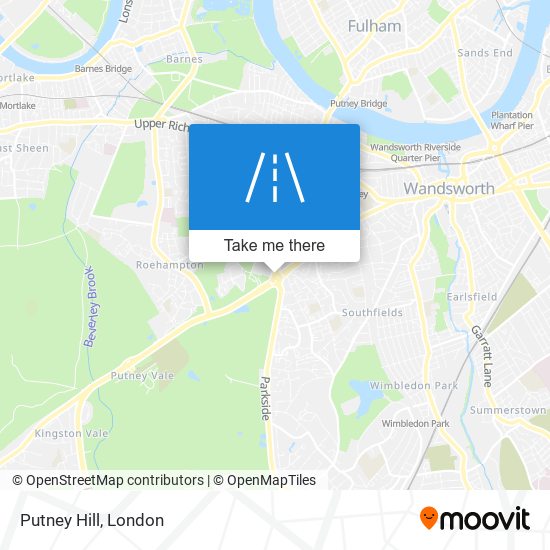 Putney Hill map