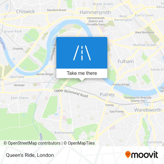 Queen's Ride map