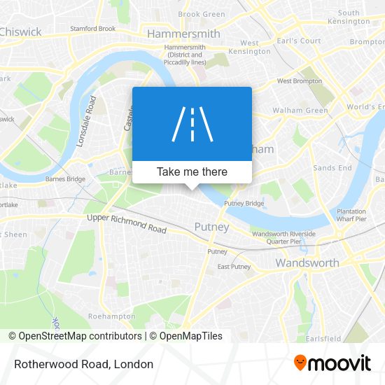 Rotherwood Road map