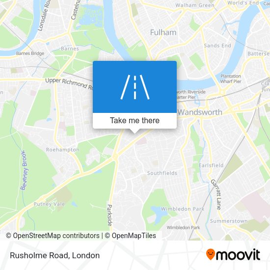 Rusholme Road map