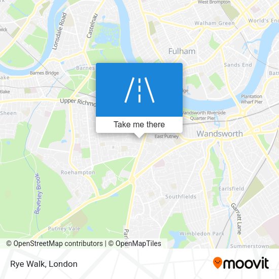 Rye Walk map