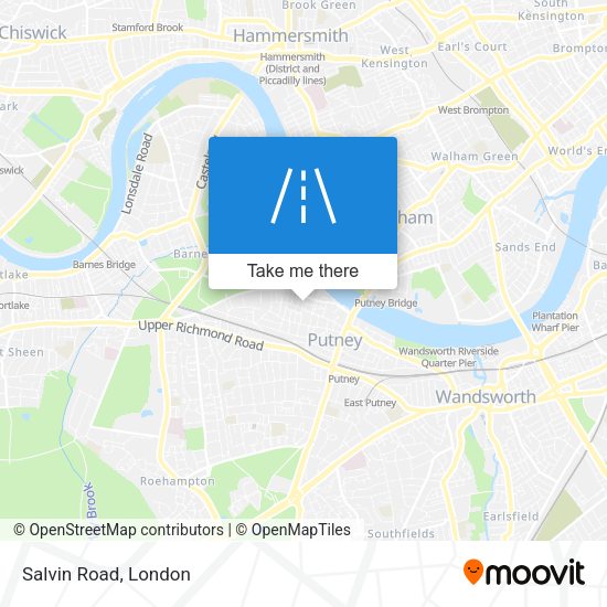 Salvin Road map