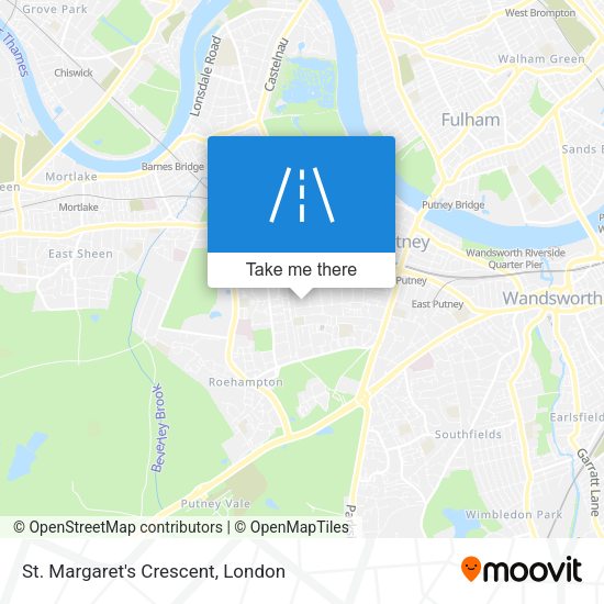 St. Margaret's Crescent map