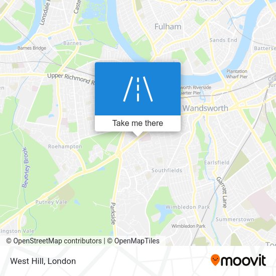 West Hill map