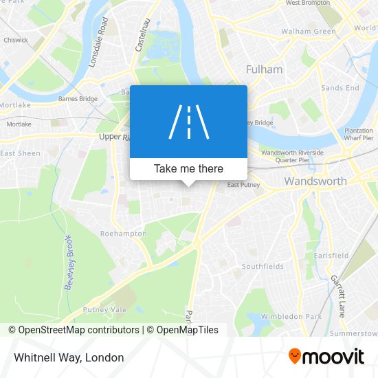 Whitnell Way map