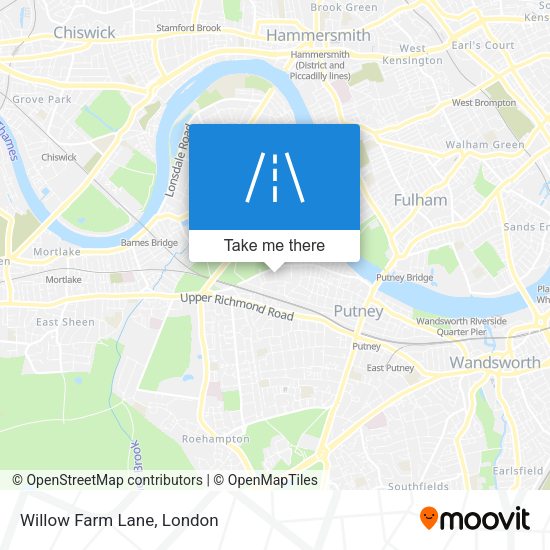 Willow Farm Lane map