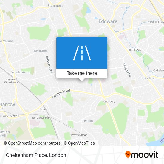 Cheltenham Place map