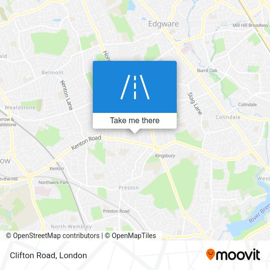 Clifton Road map