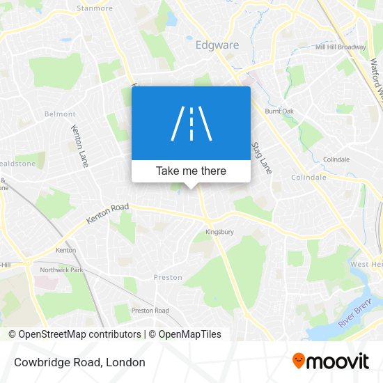 Cowbridge Road map