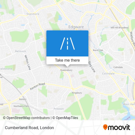 Cumberland Road map
