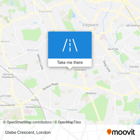 Glebe Crescent map