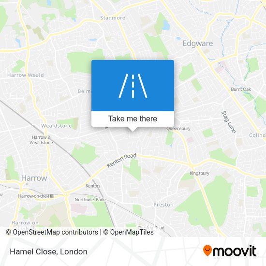Hamel Close map