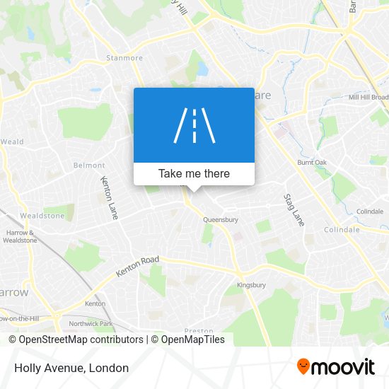 Holly Avenue map