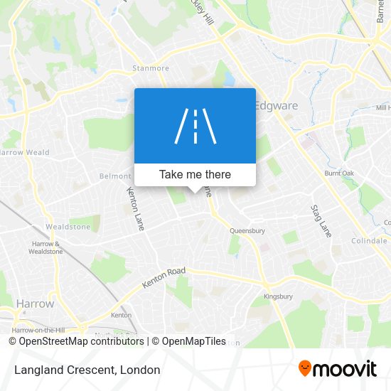 Langland Crescent map