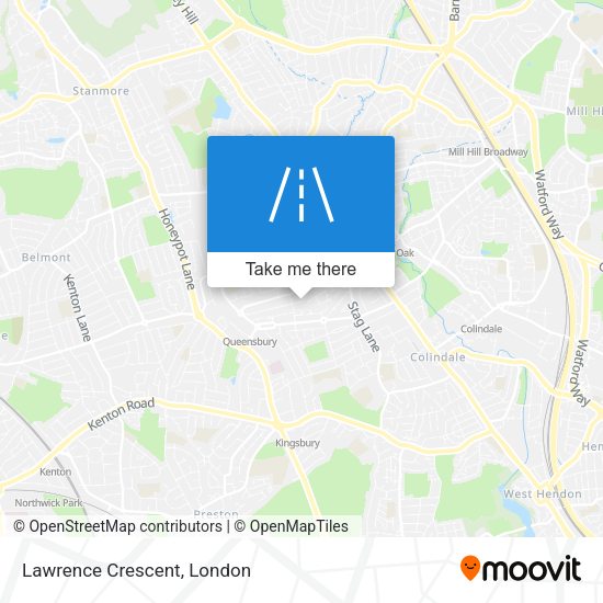 Lawrence Crescent map