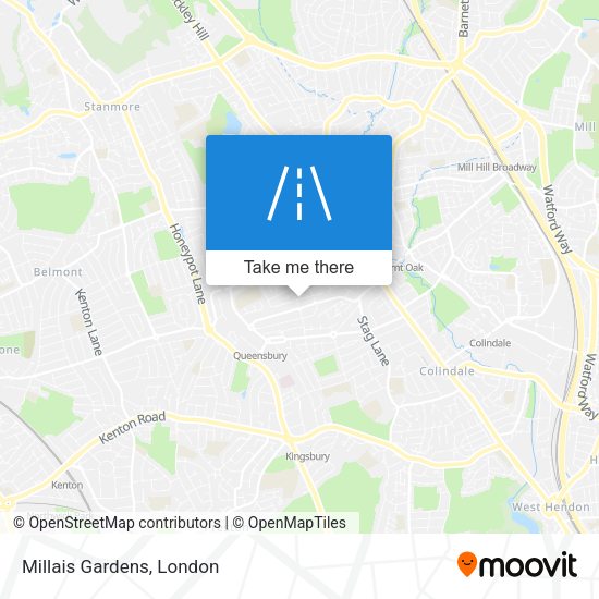 Millais Gardens map