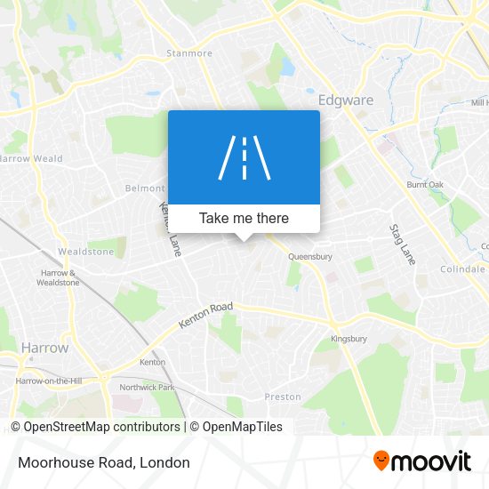 Moorhouse Road map