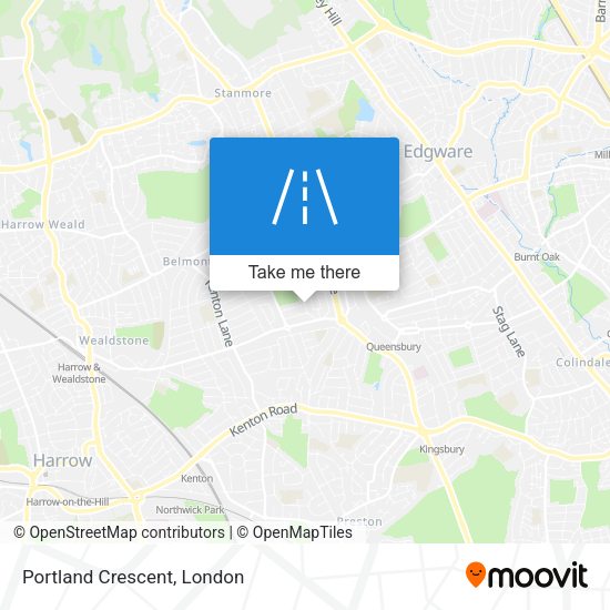 Portland Crescent map
