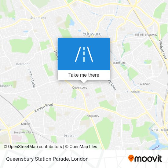 Queensbury Station Parade map