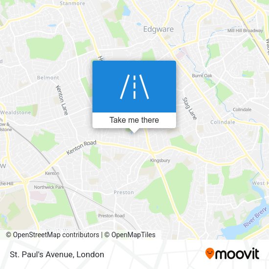 St. Paul's Avenue map