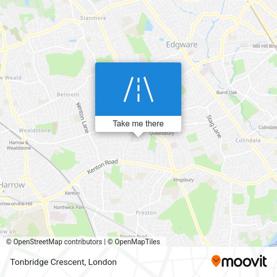 Tonbridge Crescent map