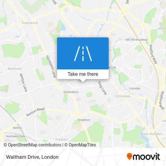 Waltham Drive map