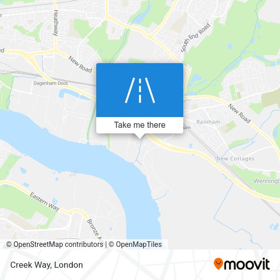 Creek Way map
