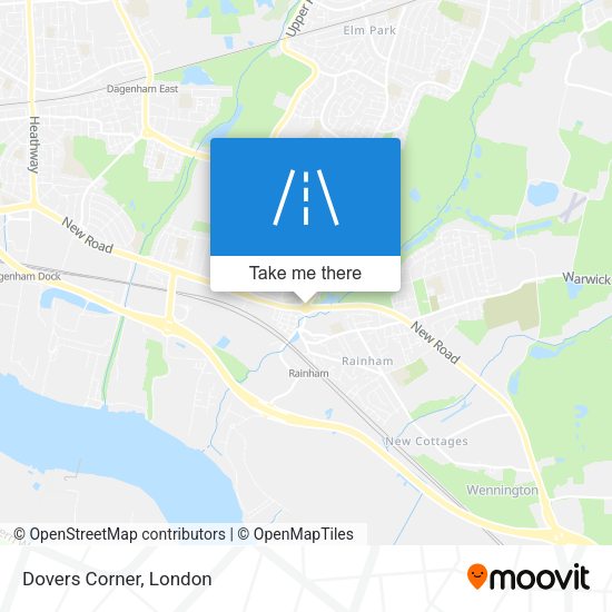 Dovers Corner map