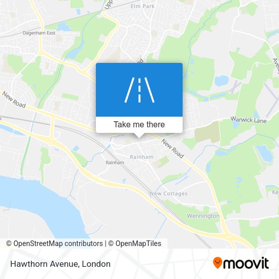 Hawthorn Avenue map
