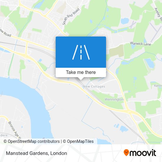 Manstead Gardens map