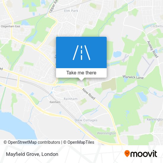 Mayfield Grove map