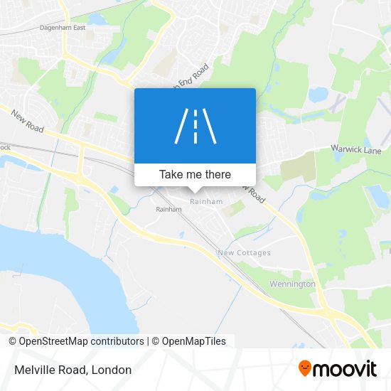 Melville Road map