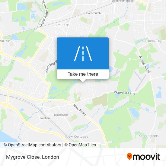 Mygrove Close map