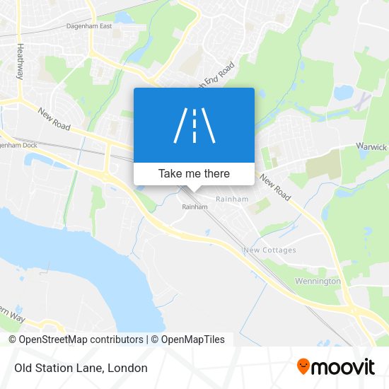 Old Station Lane map