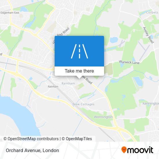 Orchard Avenue map