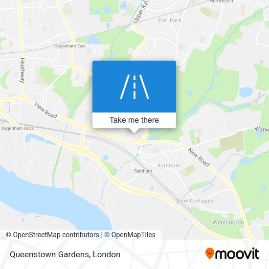 Queenstown Gardens map