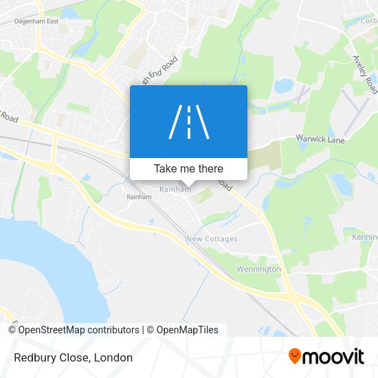 Redbury Close map