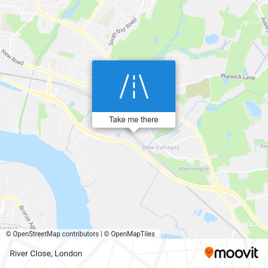 River Close map