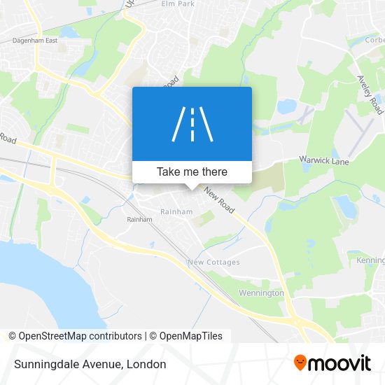 Sunningdale Avenue map