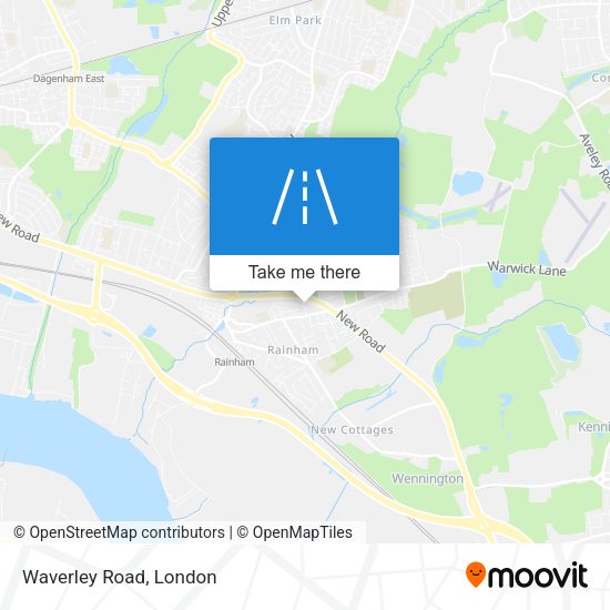 Waverley Road map