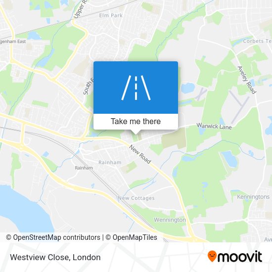 Westview Close map