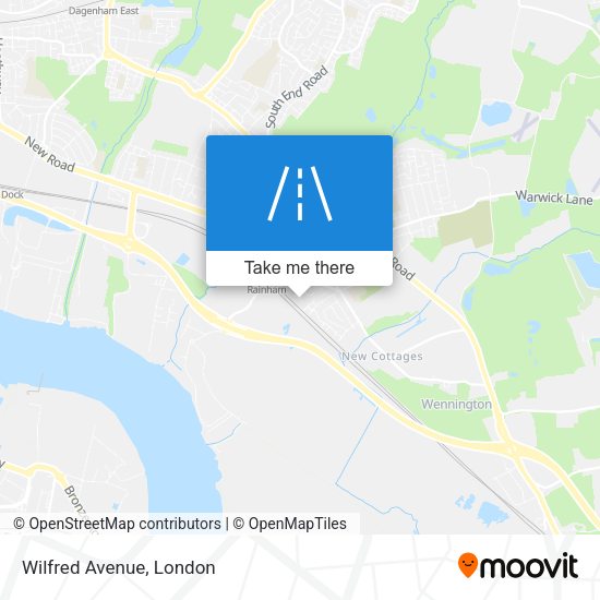 Wilfred Avenue map