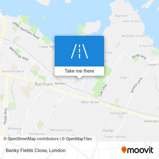 Banky Fields Close map