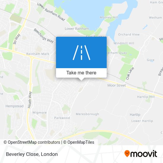 Beverley Close map
