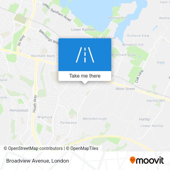 Broadview Avenue map