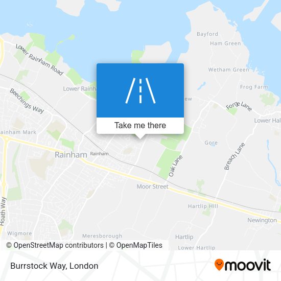 Burrstock Way map