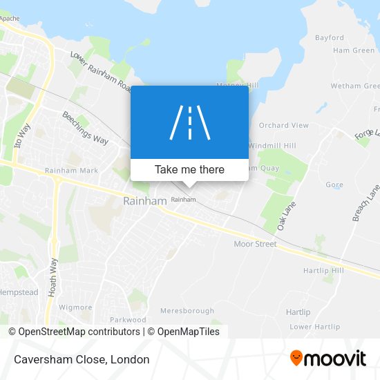 Caversham Close map