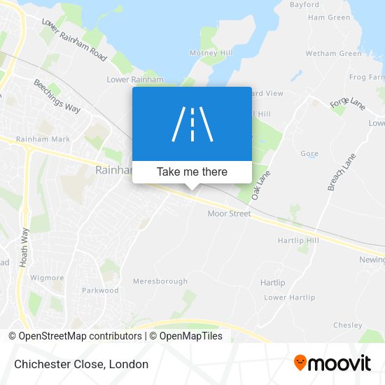 Chichester Close map