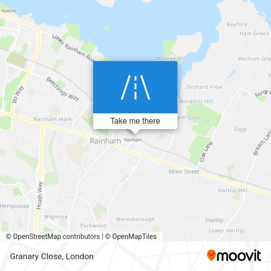 Granary Close map